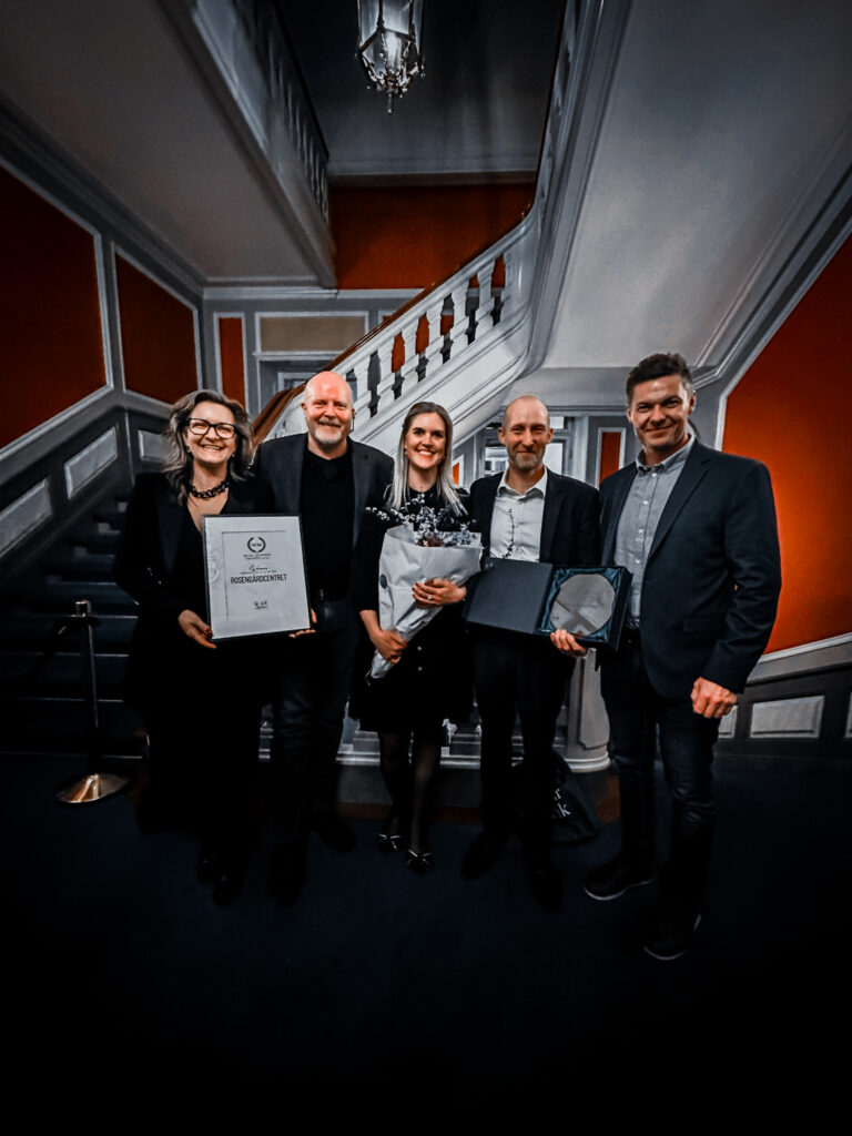 Rosengårdcentret team, winners of Commercial Space of the Year at the NCSC Denmark Awards 2025