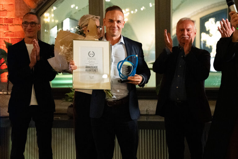 Århusgadekvarteret team, winners of Commercial Space of the Year, Open Class, at the NCSC Nordic Awards 2026