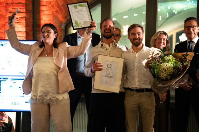 Clas Ohlson team celebrating Retail Concept of the Year at the NCSC Nordic Awards 2026